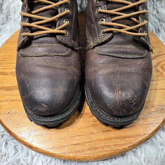 Ad Tec Advanced Technology Mens Size 10.5W Tumbled Leather Soft Toe Work Boots - Picture 11 of 13